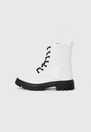 Stivaletti stringati - white