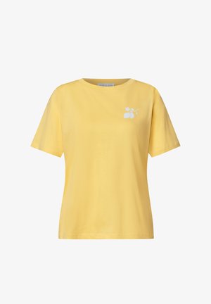 Street One, T-SHIRT MIT RUNDHALS UND BACKPRINT - Triko s potiskem - snap yellow