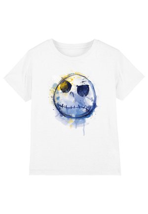 Disney THE NIGHTMARE BEFORE CHRISTMAS PAINTED JACK SKELLINGTON - Print T-shirt - white
