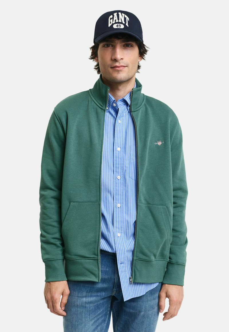 GANT REG SHIELD - Sweatjacke - green