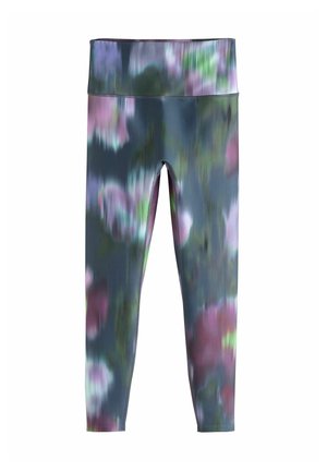 Next, PETITE FIT - ACTIVE POWER FLORAL PRINT LEGGINGS - Legíny – nohavice - navy