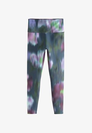 Next, PETITE FIT - ACTIVE POWER FLORAL PRINT LEGGINGS - Leggings - navy