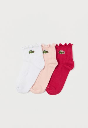RUFFLE QUARTER 3 PACK UNISEX - Sokken - light pink