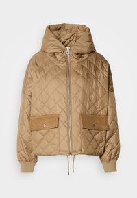 JACKET WITH HOOD DRAWSTRING AT HEM - Casaco leve - pure sand