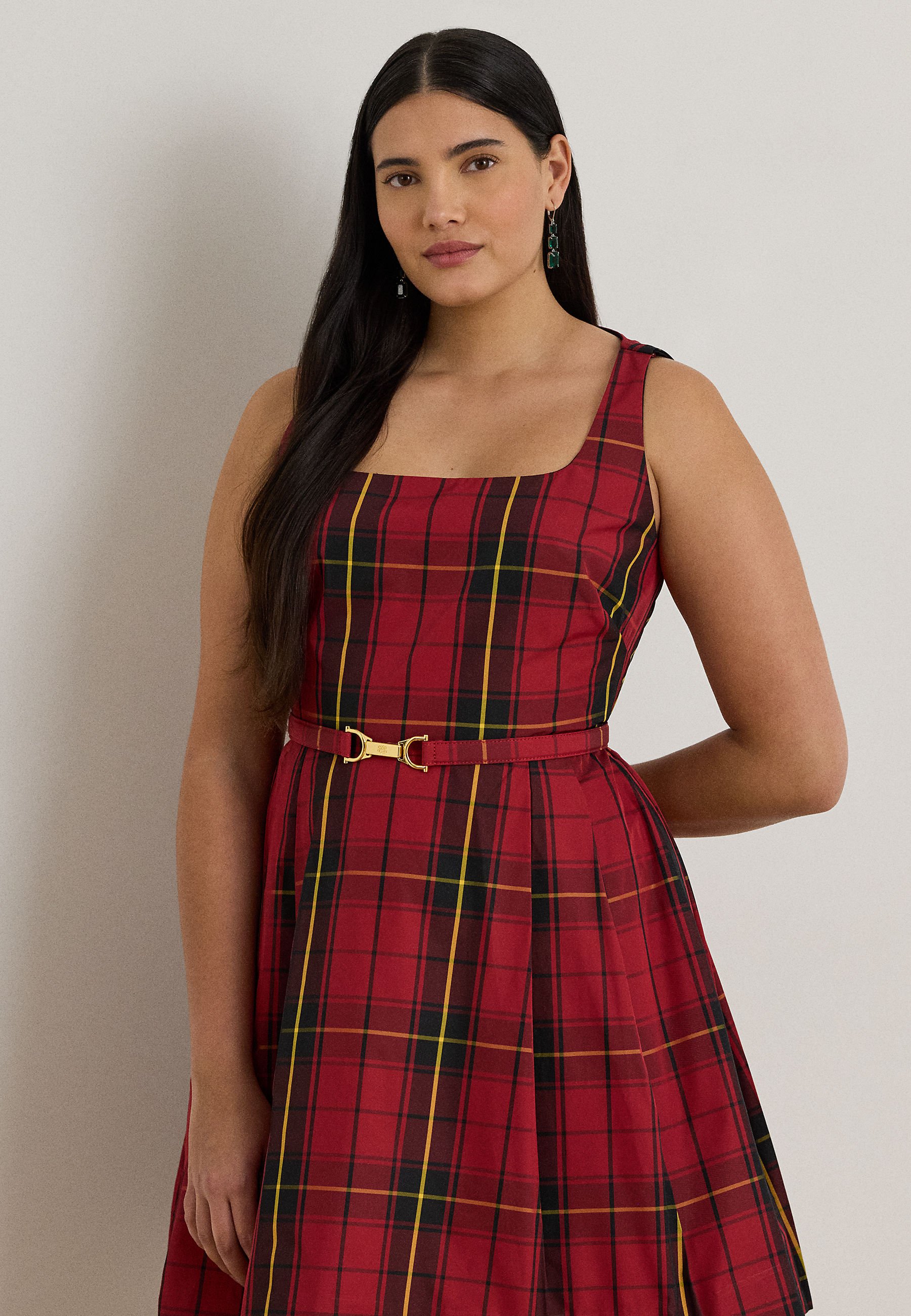 cocktail dress for plus size Womens Mesh Plaid Bodycon Dress Current Mood