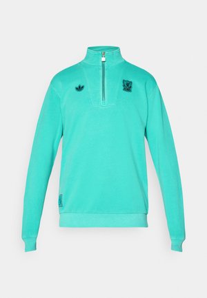 adidas Originals LIVERPOOL FC ICON HALF ZIP TOP - Roupa de discoteca - sea green