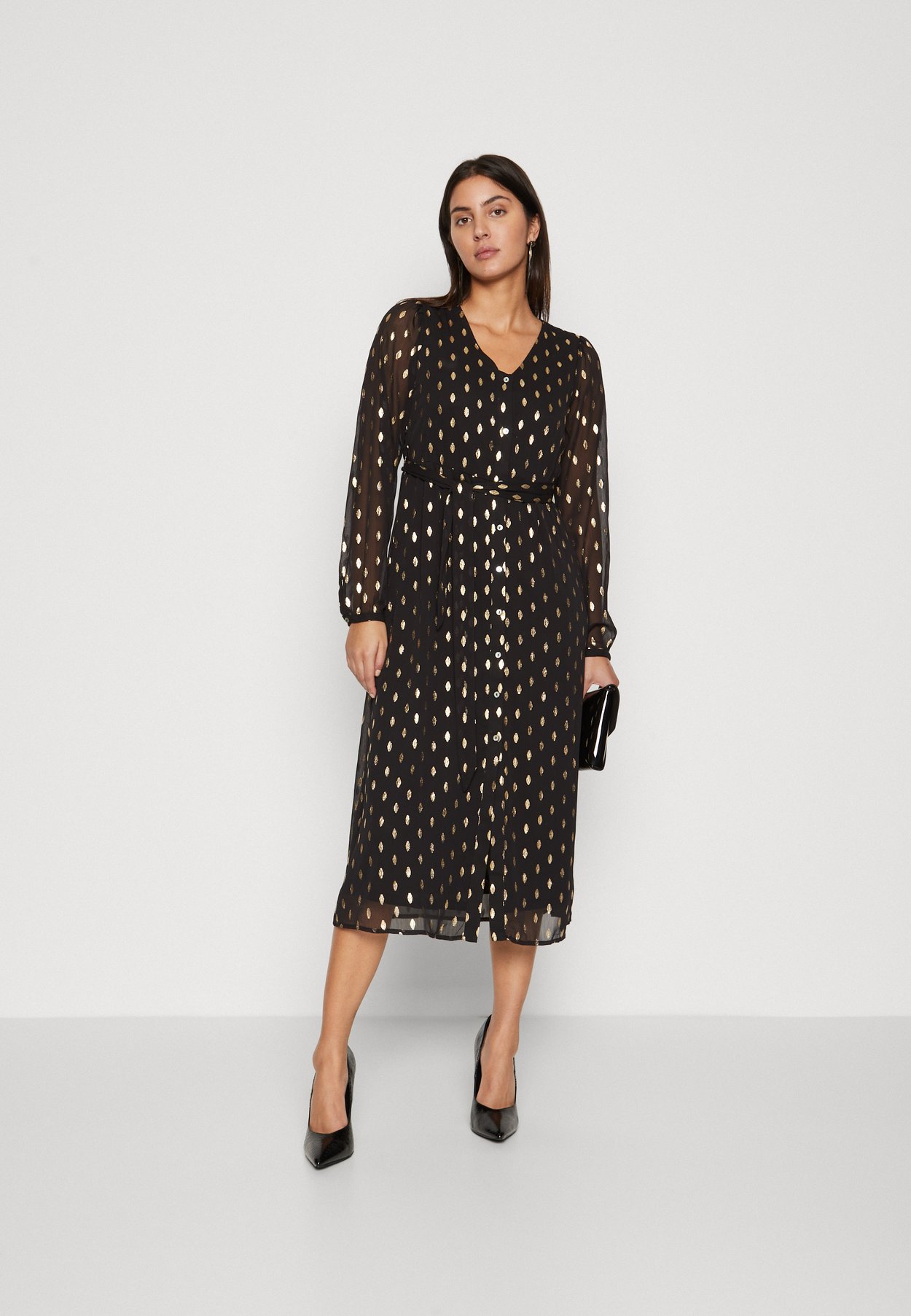 ONLANINE FOIL SHIRT DRESS