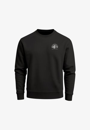Neverless, HERREN SWEATSHIRT MIT RÜCKENPRINT - INTO THE UNKNOWN - REGULAR - Sweatshirt - slim-fit schwarz
