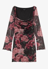 Shift dress - black/red
