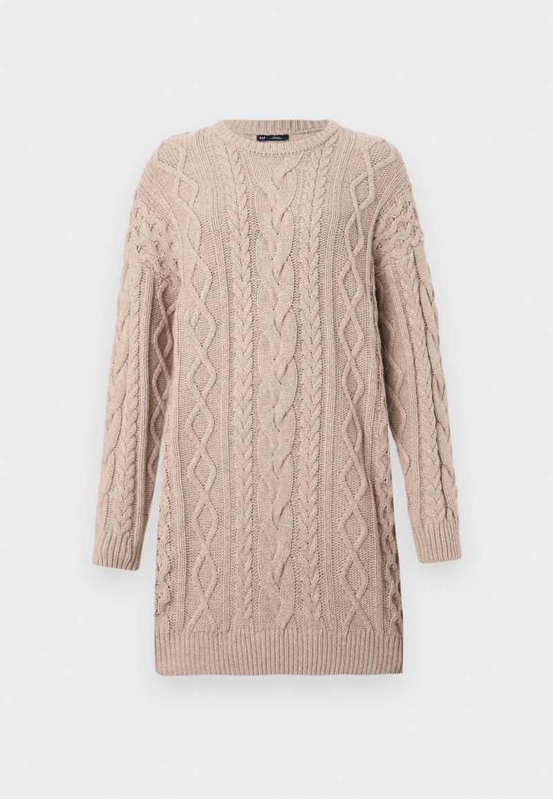 GAP Gebreide jurk beige