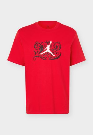 Jordan, LASER CREW - T-shirt de sport - university red/white