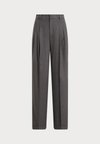 FLANNEL WIDE-LEG PANT - Stoffhose - medium grey