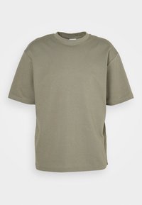 SLH LOOSE OSCAR O NECK TEE - T-Shirt basic - vetiver