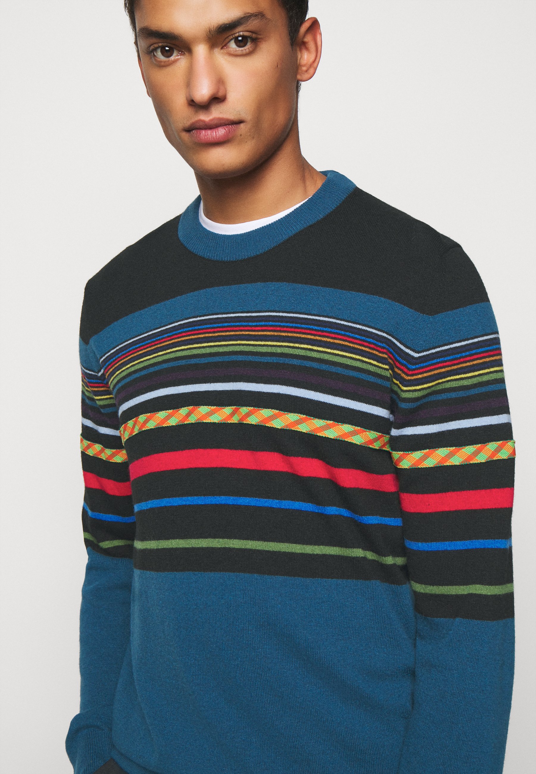 PS Paul Smith MENS PULLOVER CREW NECK Trui blackZwart PS Paul Smith MENS PULLOVER CREW NECK Trui bluemulti