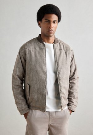 REVERSIBLE PADDED JACKET - Bomber bunda - demitasse/eggnog