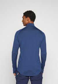 Norrøna FEMUND PUREULL ZIP NECK - Top s dlouhým rukávem - indigo night