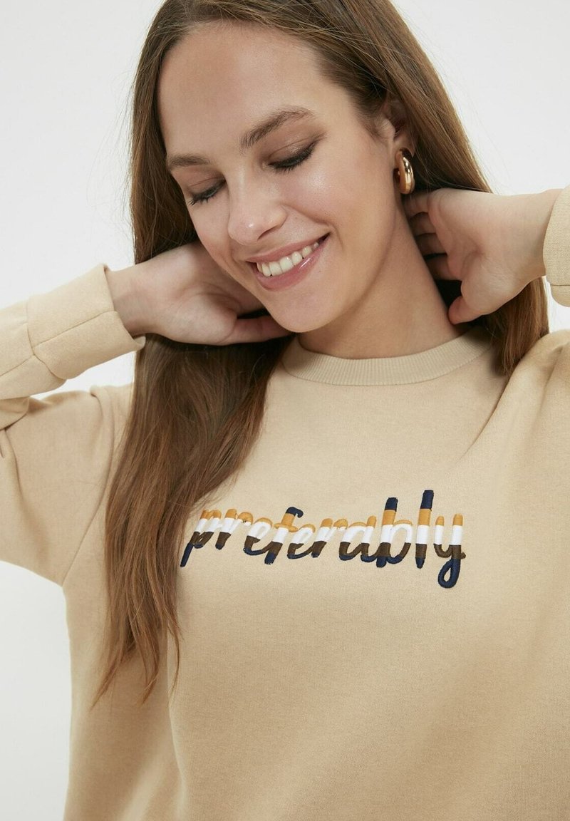 Damen Sweatshirts | Trendyol Sweatshirt brown/braun - TW36341 Damen Sweatshirts | Trendyol Sweatshirt brown/braun - TW36341