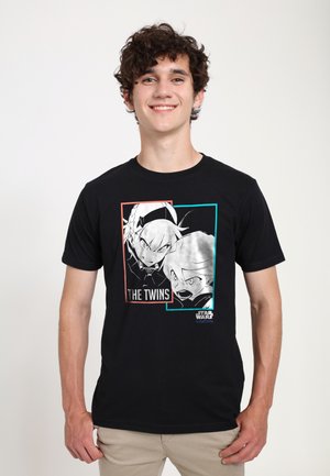 STAR WARS VISIONS TWINS SHOUT - T-shirt con stampa - black