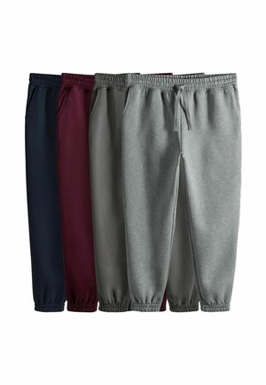 REGULAR FIT - 4 PACK CUFFED JOGGERS   - Tracksuit bottoms - navy blue grey red