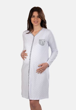 Premamy, Camicia da notte - white light grey