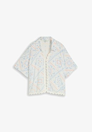 TOM TAILOR DENIM, Overhemdblouse - white blue coral paisley print