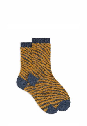 AND WITH ZEBRA MOTIF - Calze - yellow