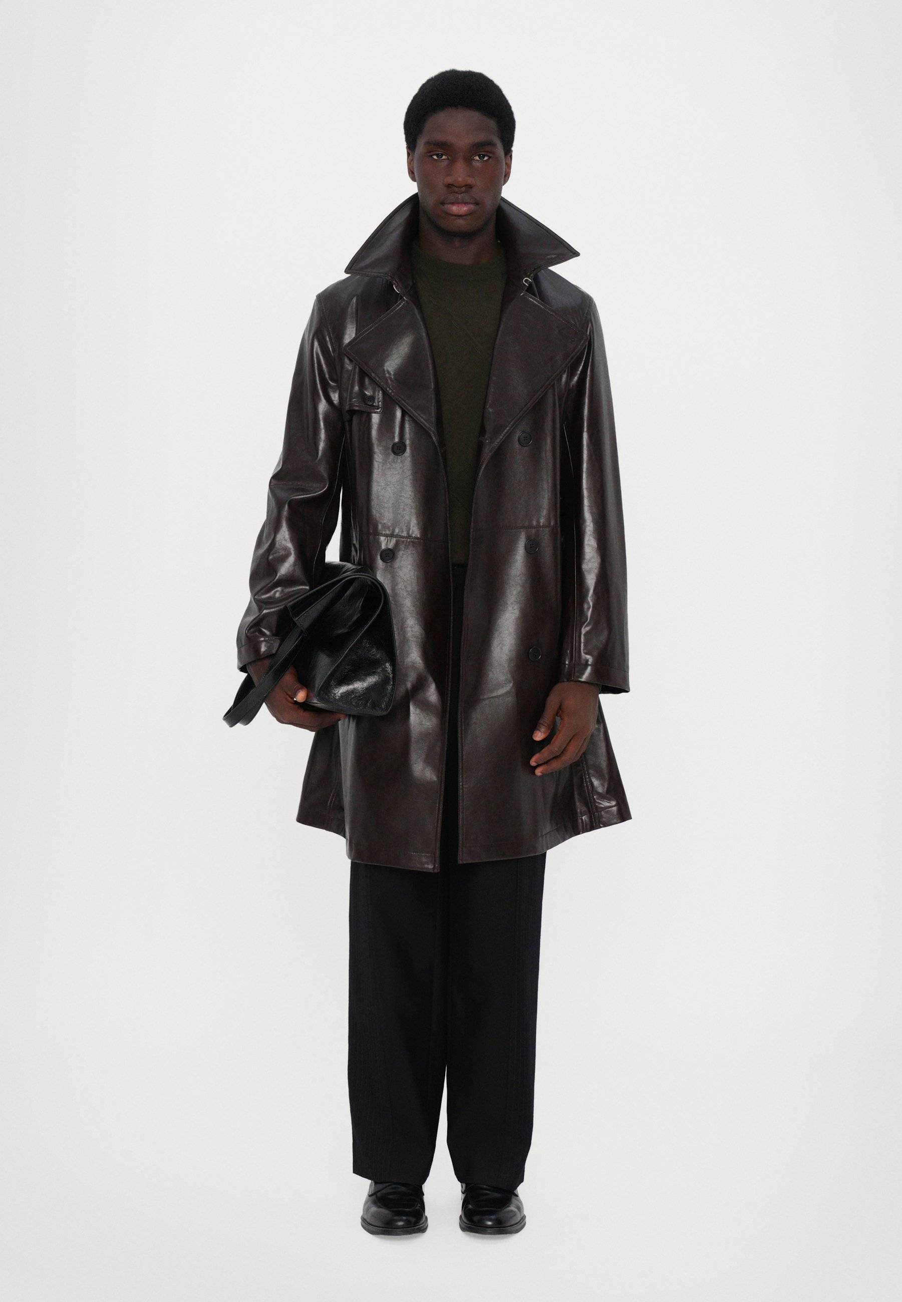 MM6 Maison Margiela Trenchcoat - burgundy/dark brown - Zalando