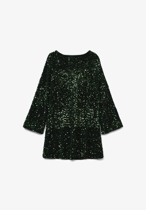 Vero Moda VMLAILA LS SEQUIN BOW EXP - Cocktailkleid/festliches Kleid - rain forest