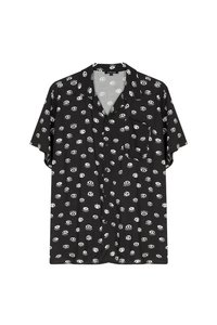 Kaotiko EYES UNISEX - Vapaa-ajan kauluspaita - black