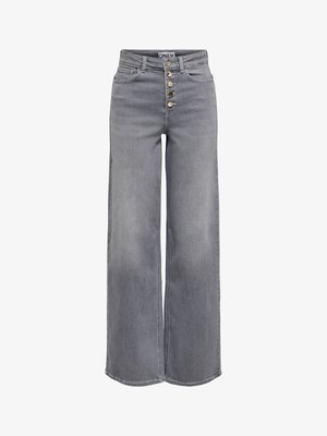 ONLY, WIDE-FIT JEANS ONLMADISON MID WAIST WIDE LEG FIT JEANS - Wide Leg - light grey denim
