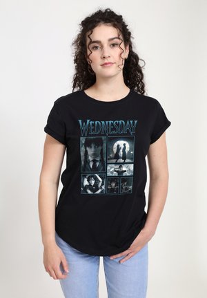 DANCING WEDNESDAY - Print T-shirt - black