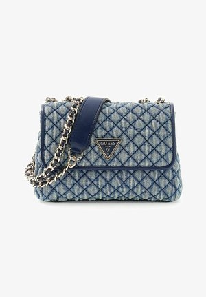 Guess, GIULLY II MINI 2 COMPARTMENT CONVERTIBLE FLAP - Sac bandoulière - denim