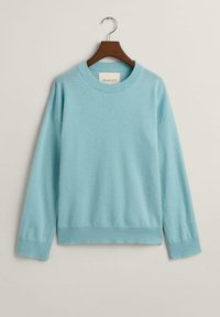 GANT Stickad tröja - dusty turquoise
