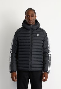 adidas Originals PAD HOODED  - Ziemas jaka - black/white
