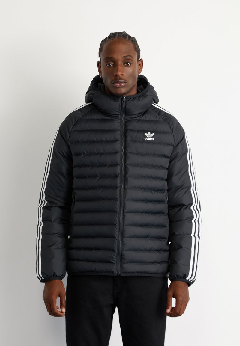 adidas Originals PAD HOODED - Ziemas jaka - black/white