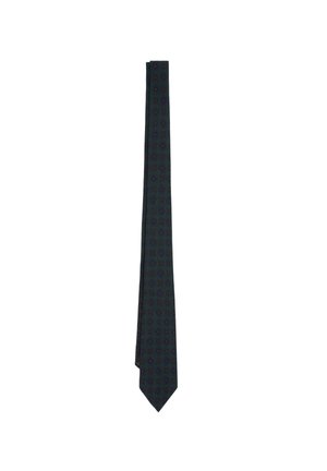 VINTAGE MOTIVE FLOWER - Corbata - dark green