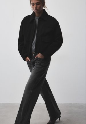 PULL&BEAR, FELT JACKET - JACKET - Veste mi-saison - black