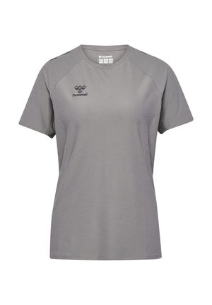 Print T-shirt - alloy melange