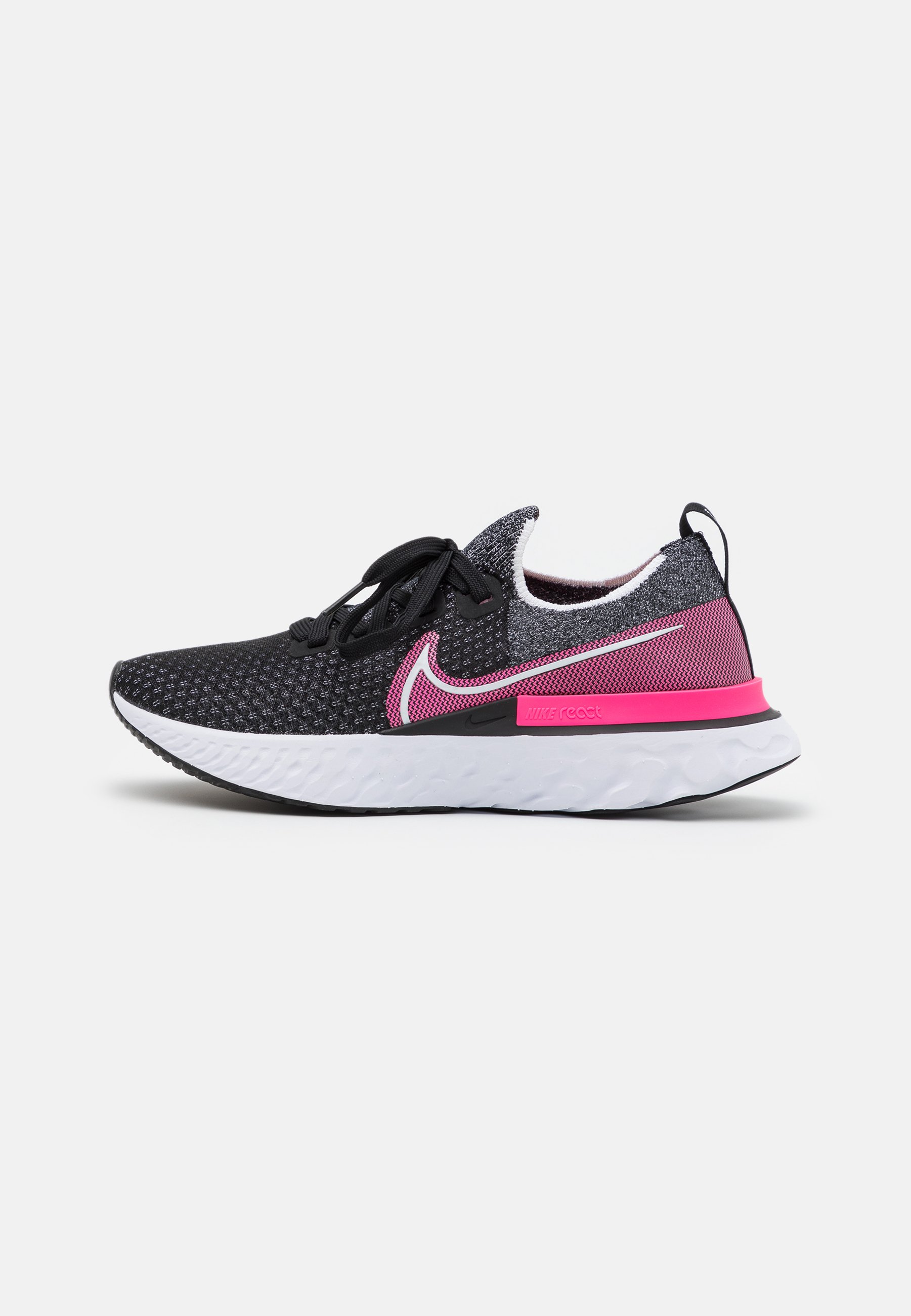 Nike Performance EPIC PRO REACT FLYKNIT - Zapatillas de running neutras -  black/white/pink blast/negro - Zalando.es