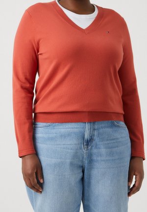 Strickpullover - red