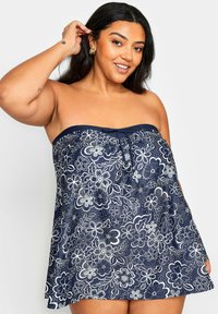 Yours Clothing A-LINE TANKINI - Bikini pezzo sopra - navy