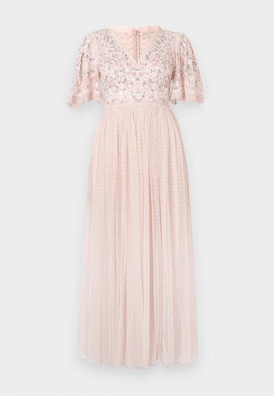 Needle & Thread ROSIE BODICE SHORT SLEEVE V NECK GOWN - Iltapuku - pearl pink
