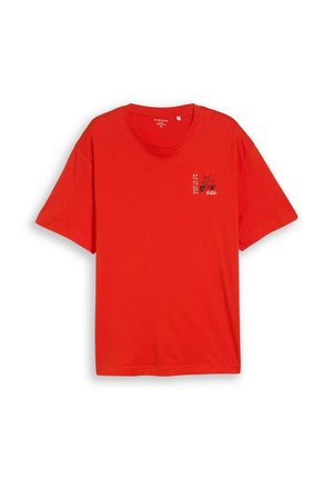 TOM TAILOR, TOM TAILOR T-SHIRT PLUS SIZE - T-SHIRT MIT PRINT - T-shirts print - orange red