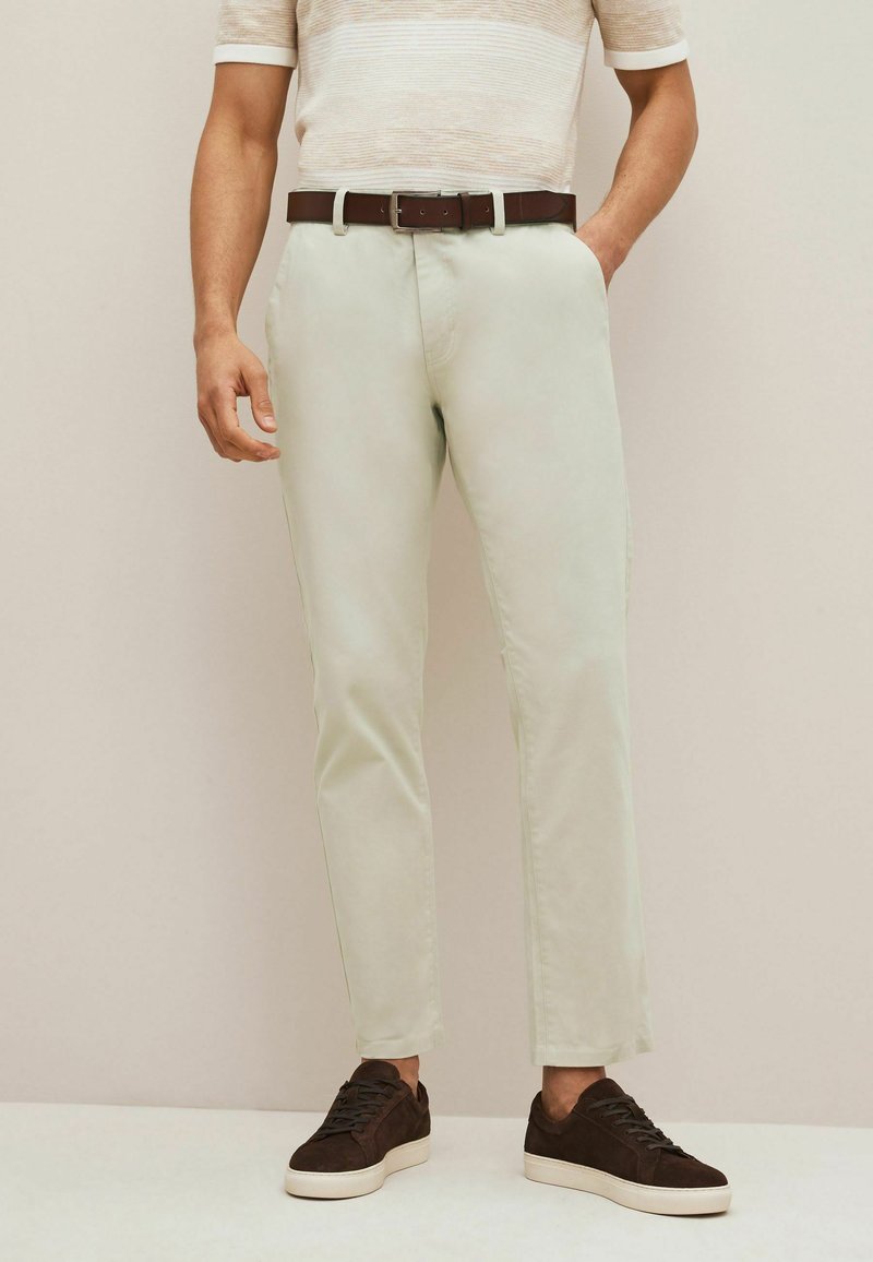 Next - SLIM FIT PRINTED - Chino kalhoty - light stone, Zvětšit