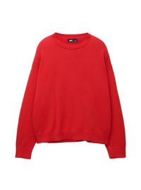 WITH GRAPHIC  - Neule - red