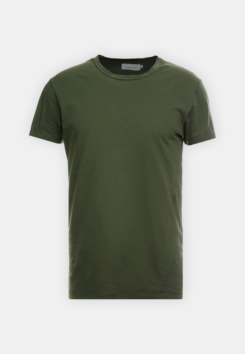 Samsøe Samsøe T-shirt basic donkergroen