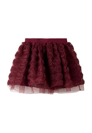 ROCK TÜLL - Suknja A kroja - burgundy