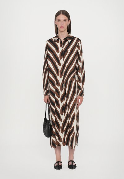 Diane von Furstenberg KARRINGTON DRESS - Blusenkleid - brown