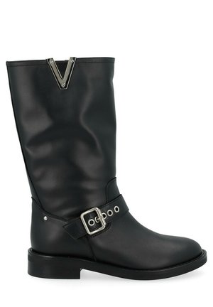CON FIBBIE - Bottes de cowboy / motard - nero