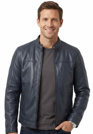 Lederjacken24, JAMIE - Leather jacket - indigo